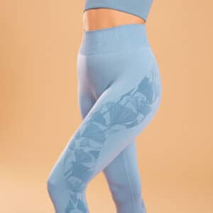 KIMJALY 7/8-Leggings Damen Yoga nahtlos - indigo