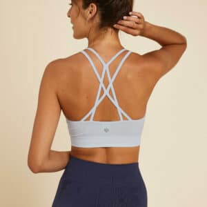 KIMJALY Bustier dynamisches Yoga - hellgrau