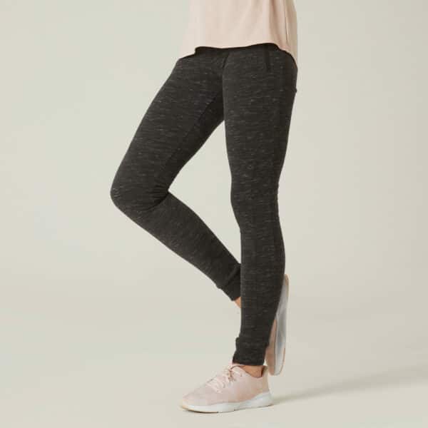 Domyos Jogginghose Damen Slim - 520 graumeliert