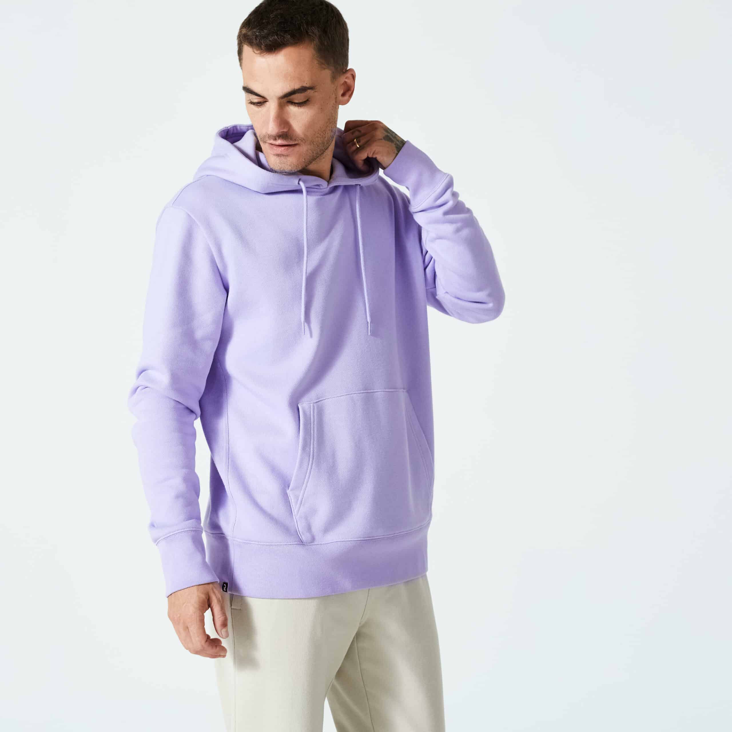 Domyos Kapuzenpullover Herren - Essentials 500 lila