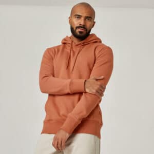 Domyos Kapuzenpullover Herren - Essentials 500 sepia