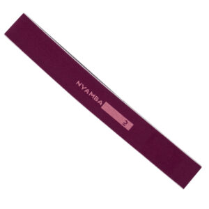 NYAMBA Mini-Elastikband Textil Widerstand 6 kg - bordeaux