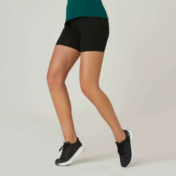 Domyos Radlerhose Damen Slim - 500 schwarz