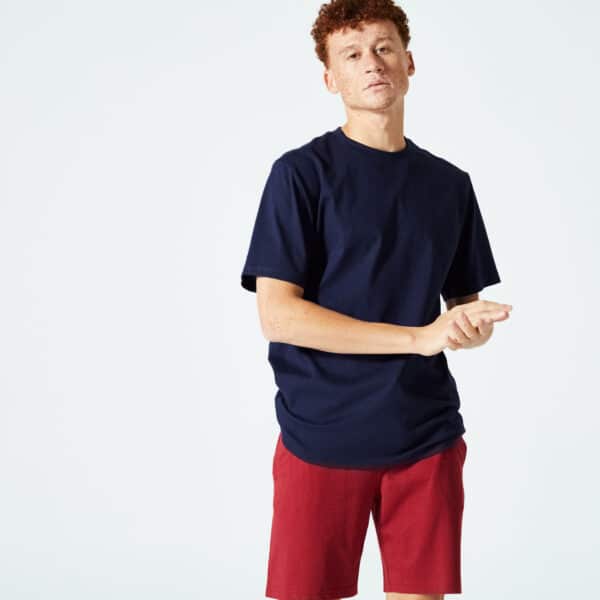 Domyos T-Shirt Herren - 500 Essentials dunkelblau