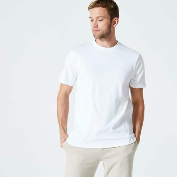 Domyos T-Shirt Herren - 500 Essentials weiss
