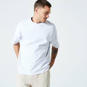 Domyos T-Shirt Herren Loose - 520 hellgrau