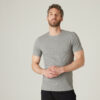 Domyos T-Shirt Herren Slim - 500 grau