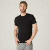 Domyos T-Shirt Herren Slim - 500 schwarz